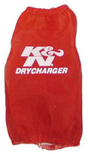 Load image into Gallery viewer, K&amp;N Red DryCharger Round Tapered Air Filter Wrap 5.5in. Base ID