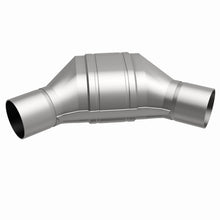 Load image into Gallery viewer, MagnaFlow Universal Catalytic Converter 2.25 Angled In/Out Front CA