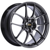 BBS RF 17x7.5 5x100 ET48 Diamond Black Wheel -70mm PFS/Clip Required