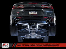 Load image into Gallery viewer, AWE Tuning 16-19 Chevy Camaro SS Non-Resonated Cat-Back Exhaust - Track Edition (Chrome Silver Tips)