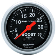 Autometer Sport-Comp 52mm 35 PSI Mechanical Boost Gauge
