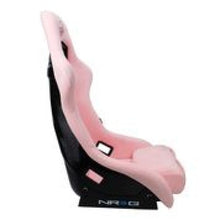 Load image into Gallery viewer, NRG FRP Bucket Seat PRISMA Edition w/ Pearlized Back/ Pink Alcantara w/ Phone Pockets - Large