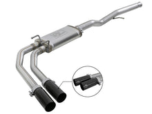 Load image into Gallery viewer, aFe Rebel Series 3in to 2.5in 409 SS Cat-Back Exhaust w/ Black Tips 09-18 GM Silverado/Sierra 5.4L