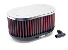 Load image into Gallery viewer, K&amp;N Universal Chrome Air Filter 2-19/16in FLG 7 x 4-1/2in Base 3in Height