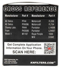 Load image into Gallery viewer, K&amp;N Oil Filter for Buick / Pontiac / Jeep / Toyota / Chevy / GMC 3in OD x 3.75in H