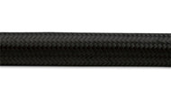 Vibrant -10 AN Black Nylon Braided Flex Hose .56in ID (50 foot roll)