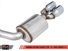 Load image into Gallery viewer, AWE Tuning 2015+ Dodge Challenger 5.7L Touring Edition Exhaust - Resonated - Chrome Silver Quad Tips