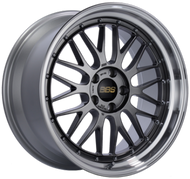 BBS LM 19x9.5 5x120 ET35 Diamond Black Center Diamond Cut Lip Wheel -82mm PFS/Clip Required