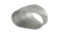 Vibrant Horizontal 304 SS Oval Pie Cuts 4.0in OD Tight 45 Degree Elbow - Bag of 3