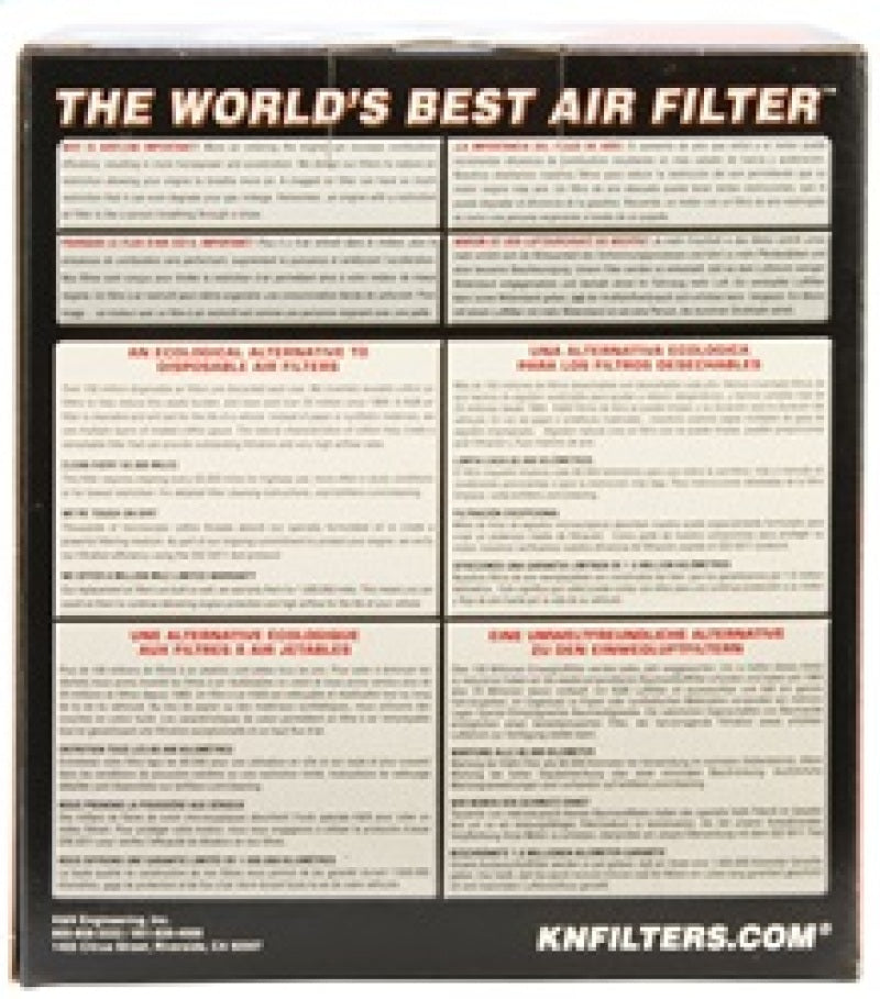 K&N Filter Oval 2.75in Flange 4in x 6.25in Base 6.25in x 4in Top