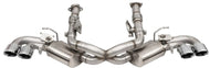 Corsa 20-25 Corvette C8 3in Valved Cat-Back 4.5in Pol Quad Tips Fits Factory Perf Exhaust DeletesAFM