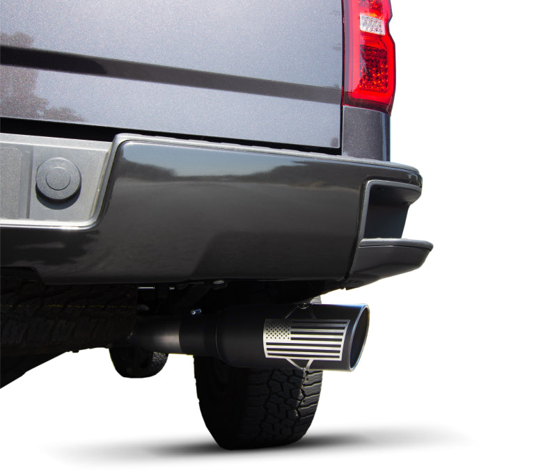 Gibson 07-09 Chevrolet Silverado 1500 LT 4.8L 4in Patriot Series Cat-Back Single Exhaust - Stainless