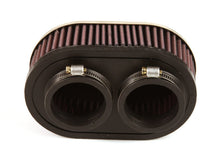 Load image into Gallery viewer, K&amp;N Universal Chrome Filter 2in Flange ID/2in Height/0.625in Flange Length/4in Width