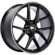 BBS CI-R 20x10 5x112 ET45 Satin Black Polished Rim Protector Wheel -82mm PFS/Clip Required