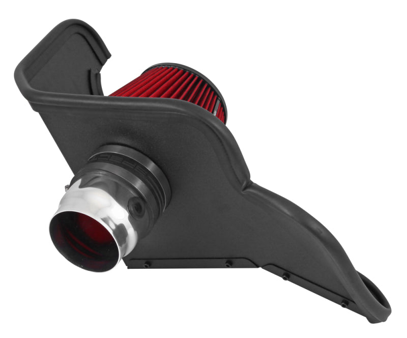 Spectre 15-17 Ford Mustang L4-2.3L F/I Air Intake Kit - Polished w/Red Filter