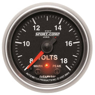 Autometer Sport-Comp II 2-1/16in Digital Voltmeter Gauge - 18V