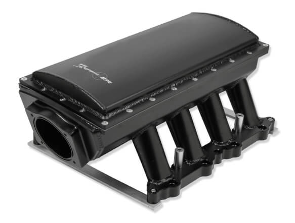SNIPER EFI FABRICATED RACE SERIES INTAKE MANIFOLD - 2011-14 FORD 5.0L COYOTE - BLACK
