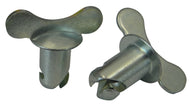 Moroso Quick Fastener - Butterfly Head - 7/16in x.550in - Steel - 10 Pack