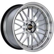 BBS LM 20x10.5 5x114.3 ET20 CB66 Diamond Silver Center Diamond Cut Lip Wheel