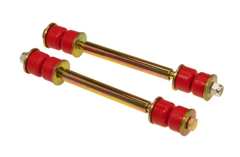 Prothane Universal End Link Set - 6 1/8in Mounting Length - Red
