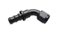 Vibrant Push-On 60 Degree Hose End Elbow Fitting Size -8AN