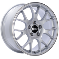 BBS CH-R 20x9 5x112 ET25 CB66.5 Brilliant Silver Polished Rim Protector Wheel