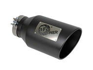 aFe Power Universal 5in Inlet 8in Outlet MACH Force-XP Clamp-On Exhaust Tip - Black