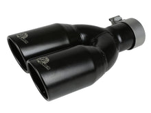 Load image into Gallery viewer, aFe MACH Force-Xp 409 Stainless Steel Clamp-on Exhaust Tip 2.5in Inlet 3.5in Outlet - Black