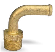 Moroso Streamline Fuel Line Fitting - 3/8in NPT to 3/8in Hose - 90 Degree - Single