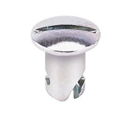 Aluminum Oval Head Quarter Turn Fasteners, .500 In. Grip, 10/Pack