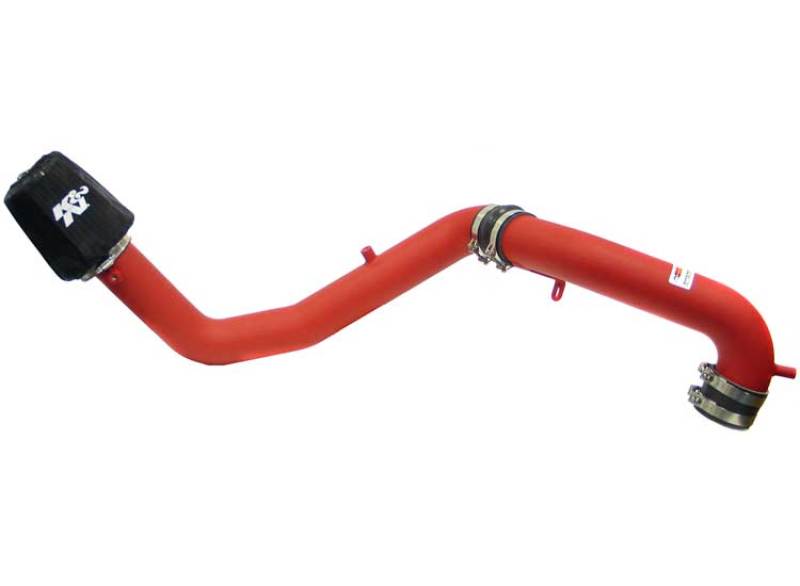 K&N 98-01 Volkswagen 1.6L L4 Typhoon Wrinkle Red Cold Air Intake