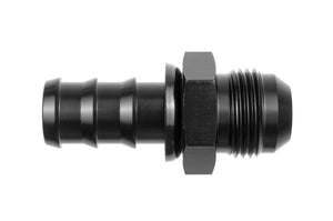 -10 AN male to 5/8" hose barb, straight - black