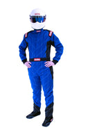 RaceQuip Blue Chevron-1 Suit - SFI-1 M Tall