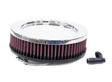 Load image into Gallery viewer, K&amp;N Universal Chrome V Filter 3 Inch O/S Flg 7 Inch OD 2 Inch H