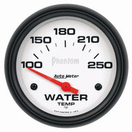 Autometer Phantom 66mm 100-250 Deg F Short Sweep Electronic Water Temperature Gauge
