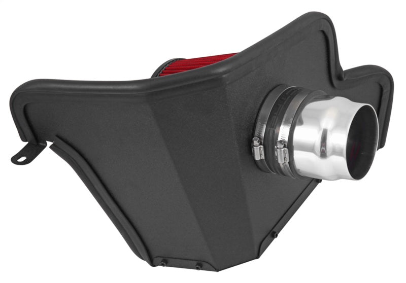 Spectre 15-17 Ford Mustang L4-2.3L F/I Air Intake Kit - Polished w/Red Filter