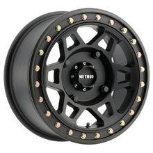 Load image into Gallery viewer, Method MR405 UTV Beadlock 15x7 5+2/+38mm Offset 4x156 132mm CB Matte Black w/BH-H24100 Wheel