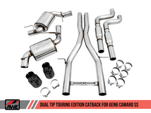 Load image into Gallery viewer, AWE Tuning 16-19 Chevy Camaro SS Non-Resonated Cat-Back Exhaust -Touring Edition (Diamond Black Tip)