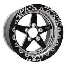 Load image into Gallery viewer, Weld S71 15x10.33 / 5x4.75 BP / 4.5in. BS Black Wheel (Medium Pad) - Black Single Beadlock MT