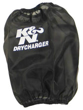 Load image into Gallery viewer, K&amp;N Round Tapered Drycharger Air Filter Wrap - Black 5in Top ID x 6in Base ID x 7in H