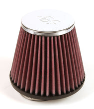 Load image into Gallery viewer, K&amp;N Universal Chrome Filter-Round Tapered 2.5in Flange ID / 5.25in Base OD / 3.5in Top OD / 4.5in H
