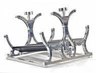 Dual Billet Heated Nitrous Bottle Bracket With Rubber Bottle Isolators