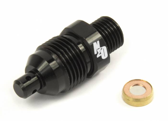 Black NHRA Blow Off Valve Fitting and Pressure Disk