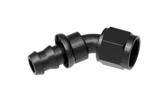 Load image into Gallery viewer, Redhorse Performance-10 45 Degree AN Push Lock Hose End - Black