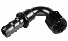 Load image into Gallery viewer, Red Horse Performance-08 120 Degree AN Push Lock Hose End - Black