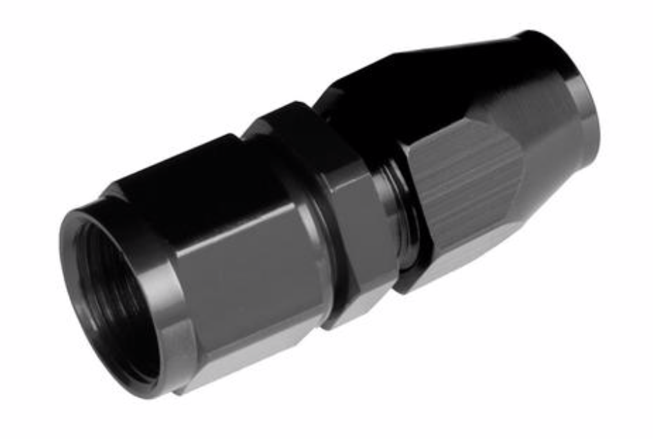 Redhorse Performance-06 to 3/8" hard line Female Aluminum Hose End - Black
