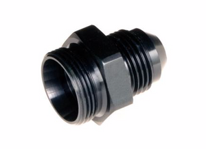 -06 to 9/16" x 24 holley single feed carb fitting - Black