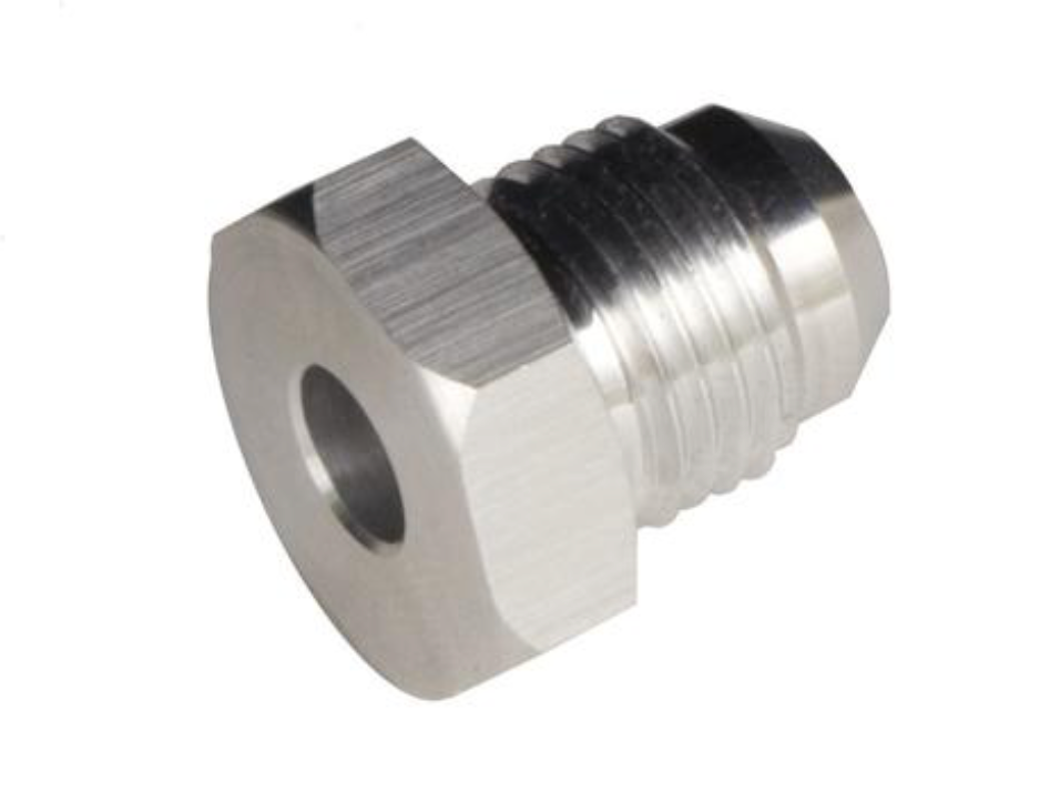 '-16 Male AN/JIC Weld Flange Adapter (Unanodized)
