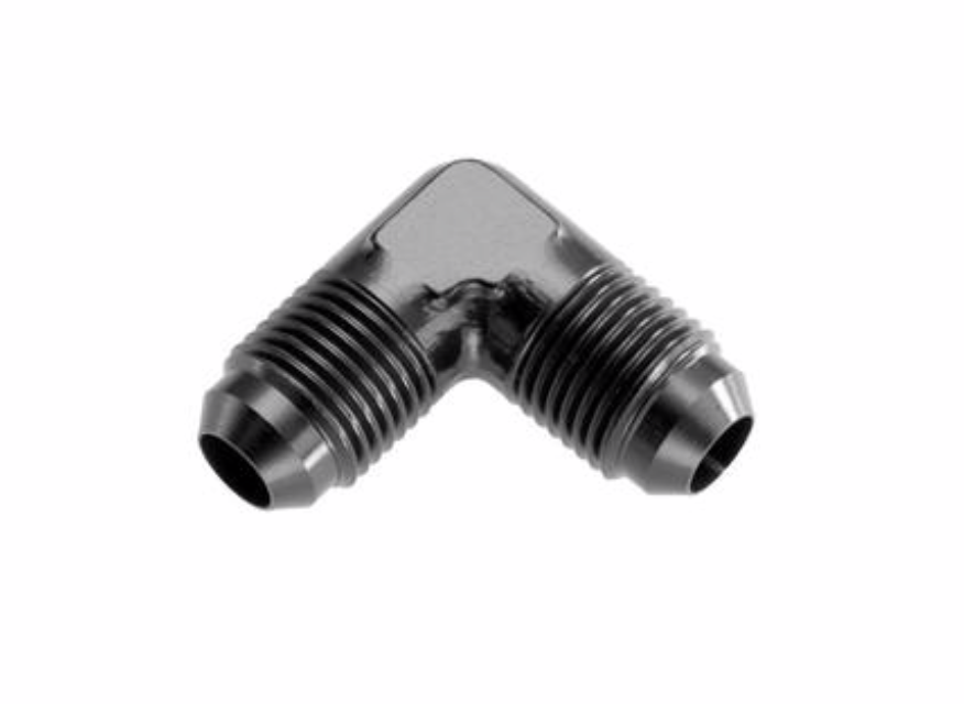 Redhorse Performance-06 Male 90 Degree AN/JIC Flare Adapter - Black