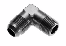 Load image into Gallery viewer, Redhorse Performance-08 90 Degree Male Adapter to -06 (3/8&quot;) NPT Male - Black